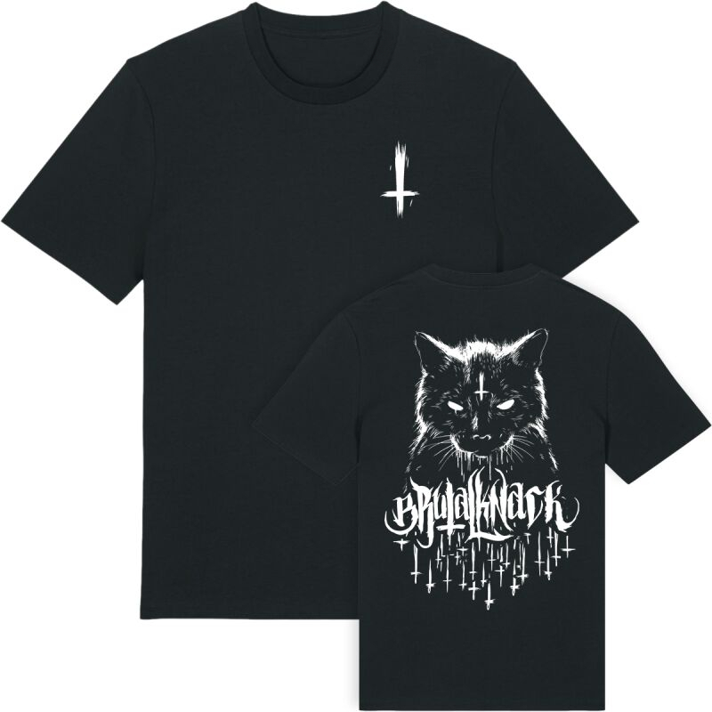 Streetwear Brand Cat - T-shirt en coton avec image de