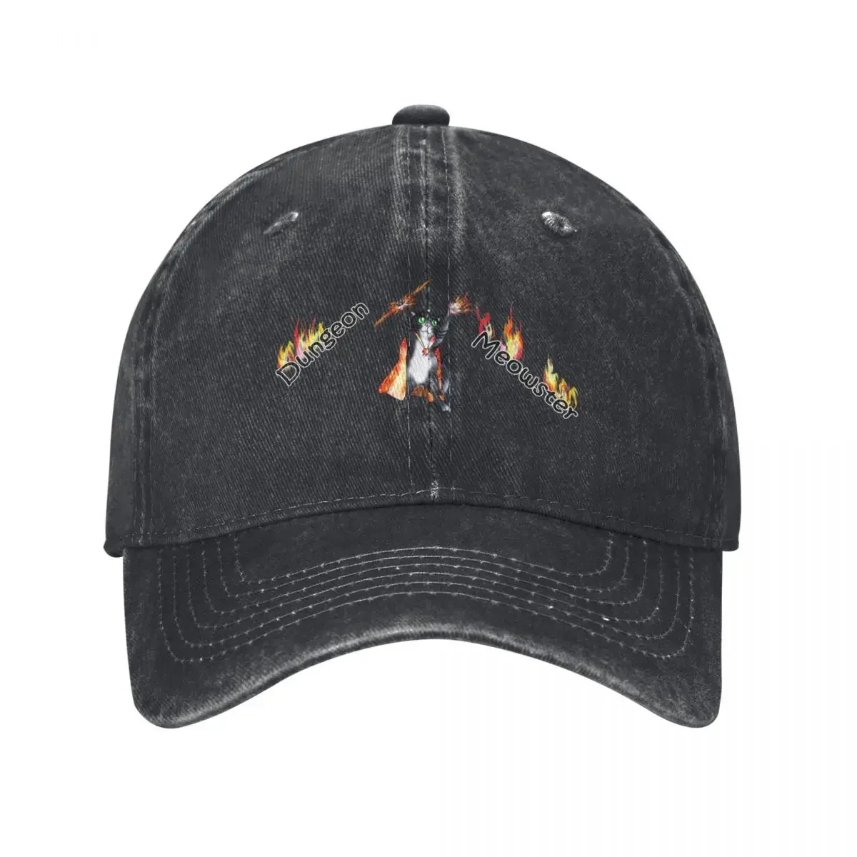Streetwear Brand Cat - Casquette de baseball Dungeon Meowster Black