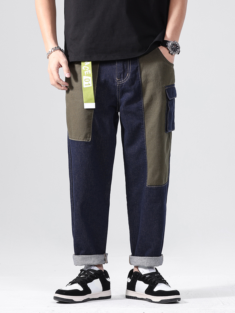 Streetwear Brand Jeans - Jean ample coupe droite pour homme,