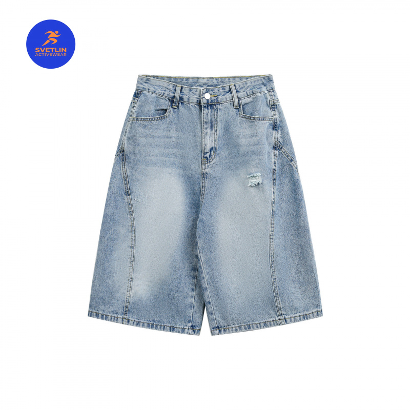 Streetwear Brand Jeans - Shorts en jean de qualité luxe