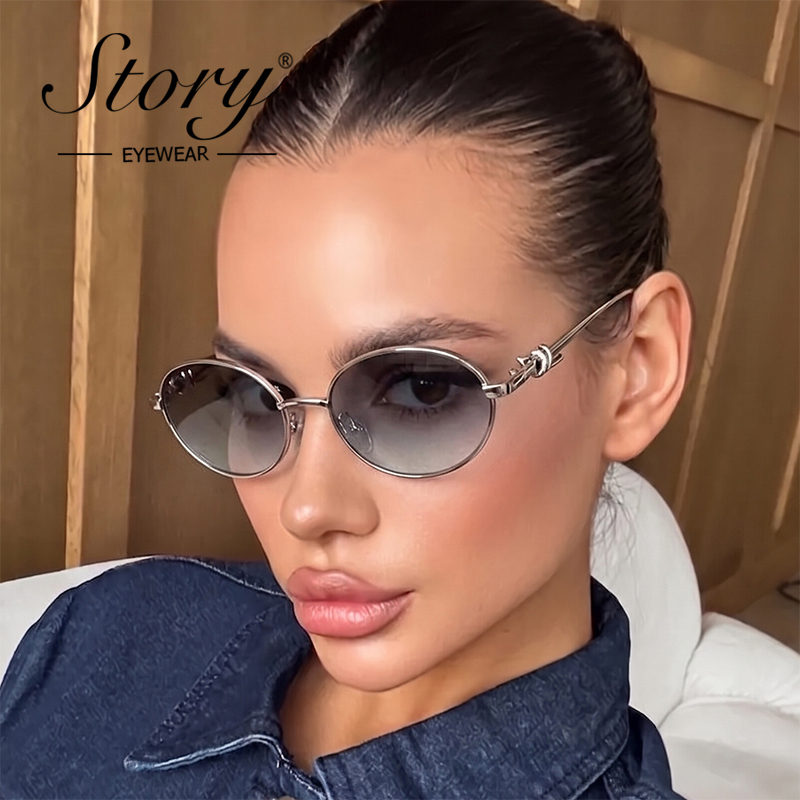 Yellow Streetwear Brand - STORY Lunettes de soleil ovales à