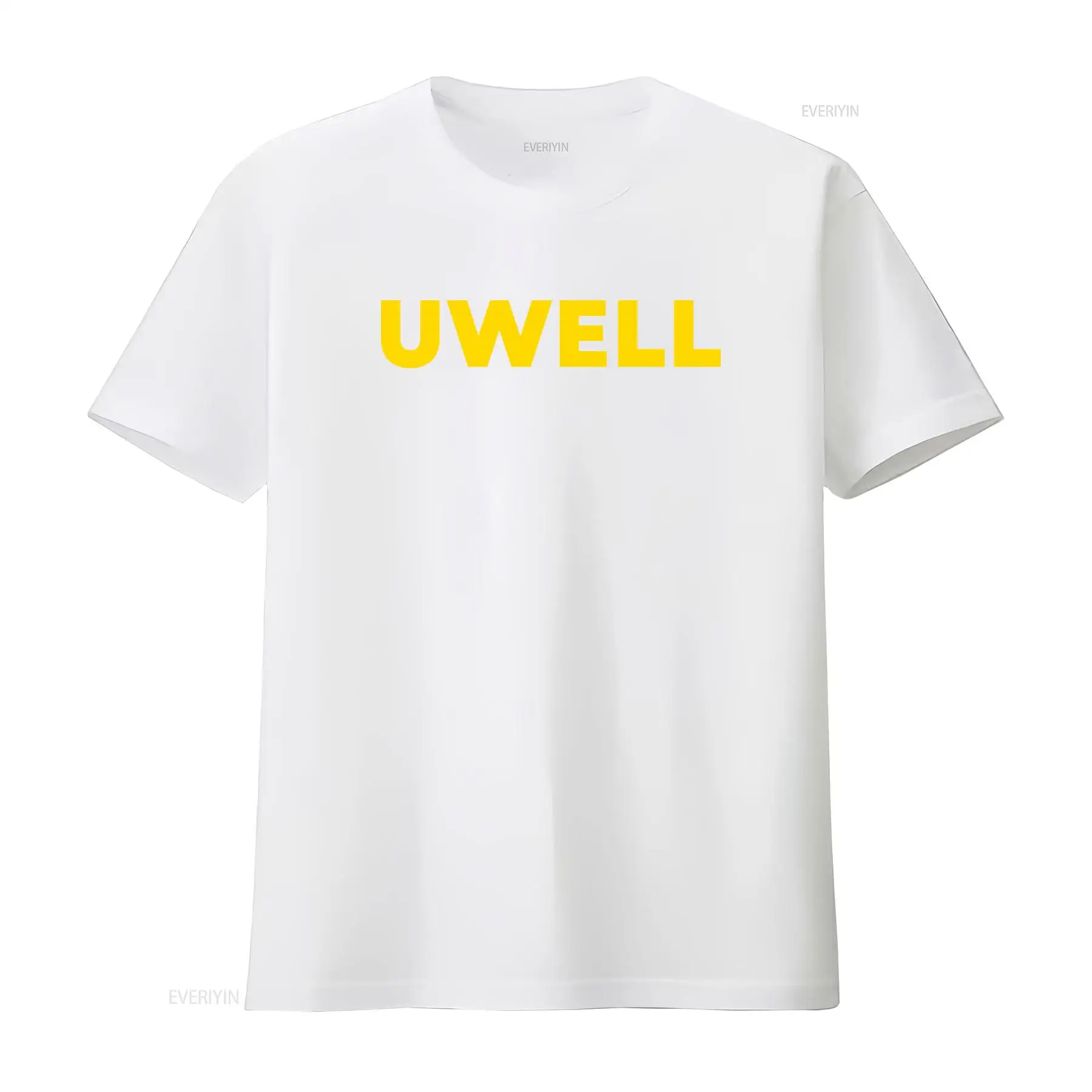 T-shirt Uwell jaune à imprimé  - Yellow Streetwear Brand avis et prix