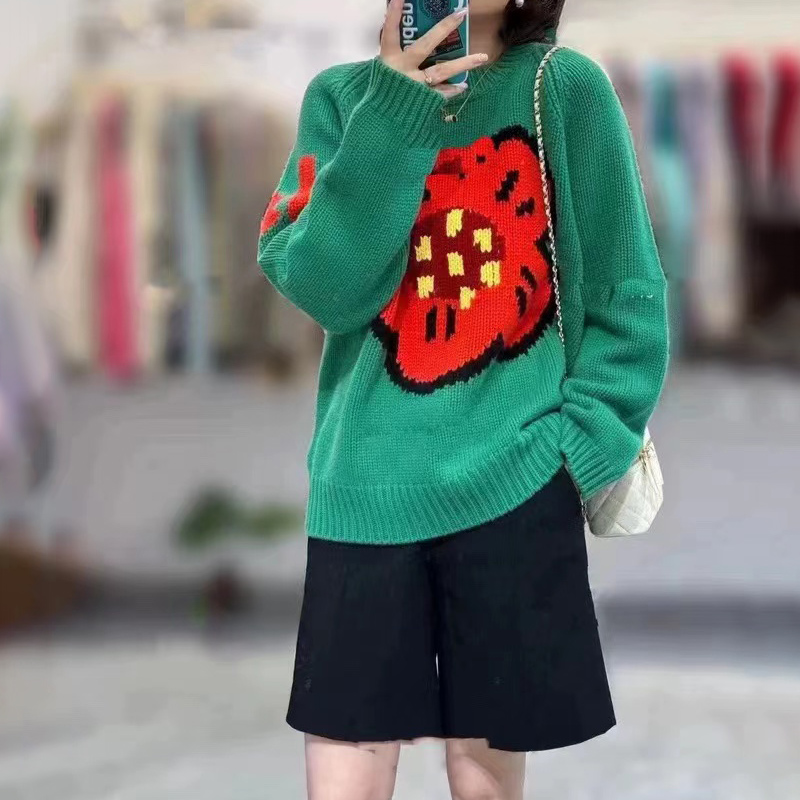 Pull en pur cachemire à fleurs - Streetwear Brand With Flowers avis et prix