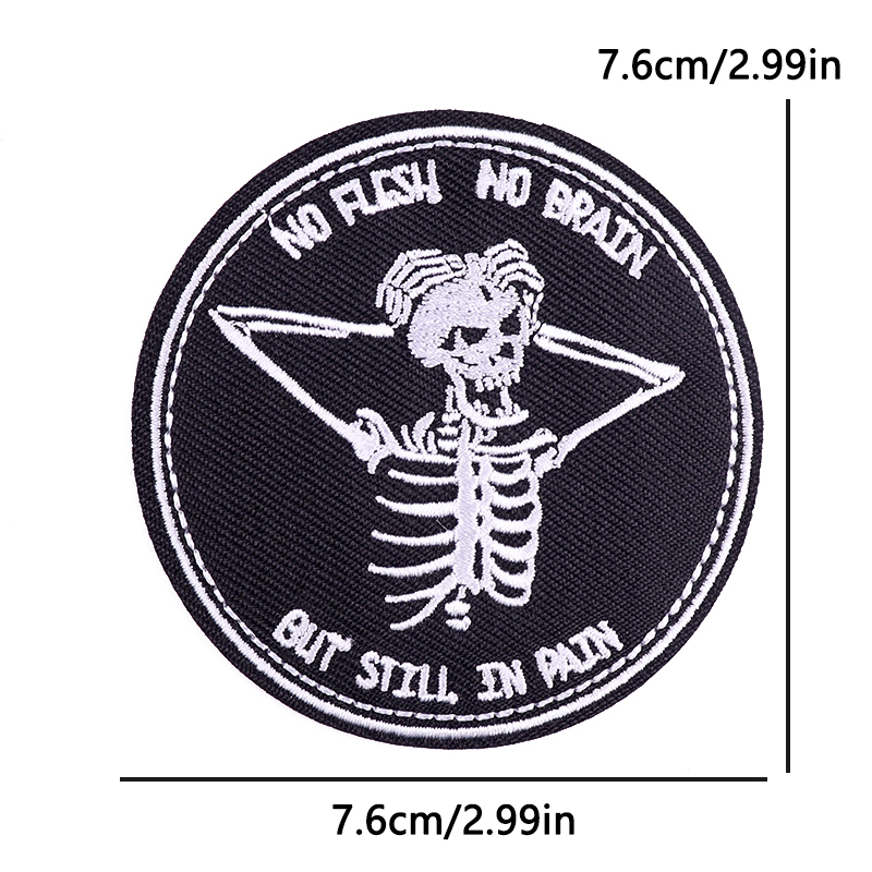 Patch brodé tête de crâne, pat - Streetwear Brand Beanie avis et prix