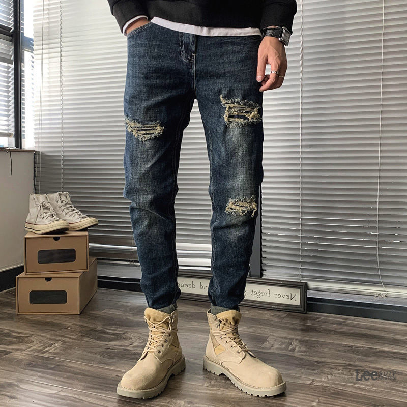 Jean déchiré homme automne nou - Streetwear Brand Jeans avis et prix