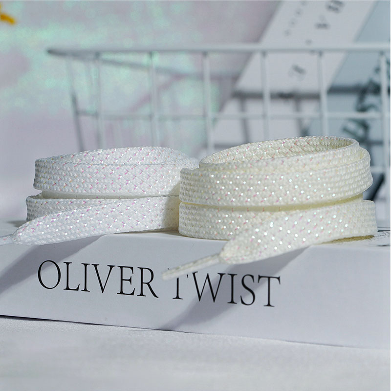 Lacets plats colorés à paillet - Travis Scott Lace avis et prix