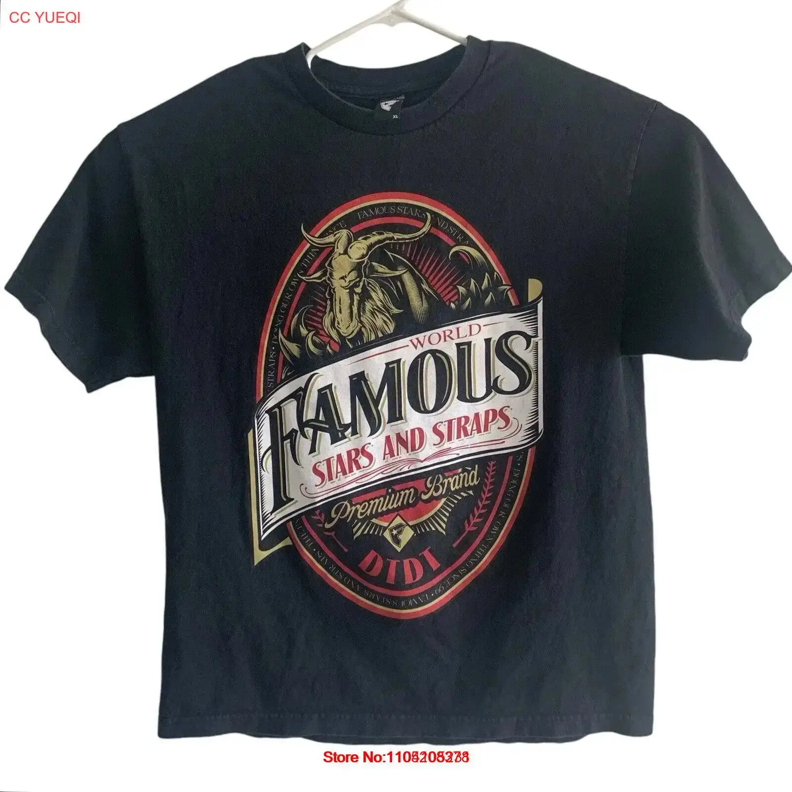 T-shirt noir de marque Premium - Streetwear Brand Famous avis et prix